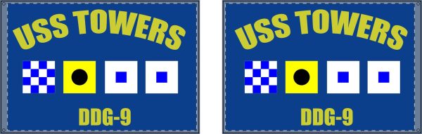 Towers Call Sign Blue Double Sided Flag