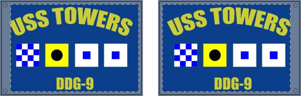 Towers Call Sign Blue Double Sided Flag - Image 4