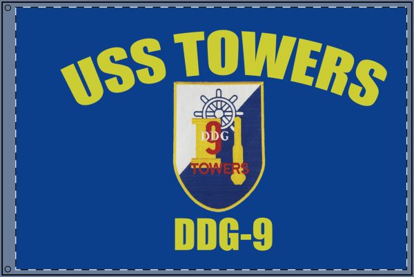 Towers Ship's Crest Double Sided Flag