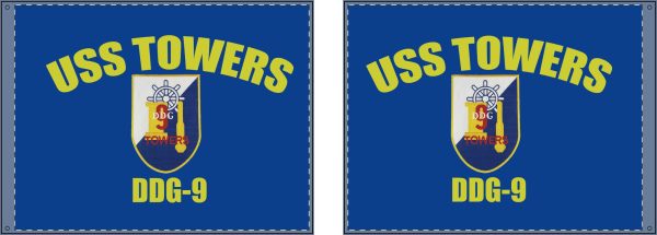 Towers Ship's Crest Double Sided Flag - Image 7