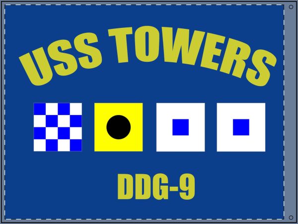 Towers Call Sign Blue Double Sided Flag - Image 9