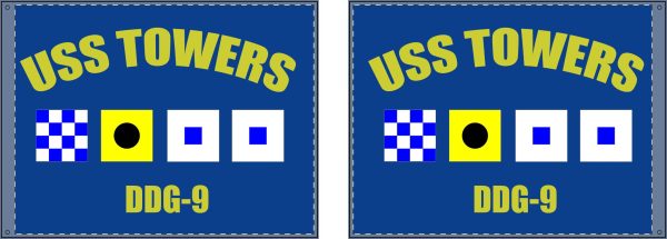 Towers Call Sign Blue Double Sided Flag - Image 7
